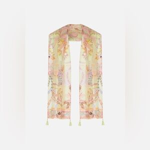 Camilla “Cosmic Tuscan” floral pastel boho hippie scarf shawl top belt headwrsp